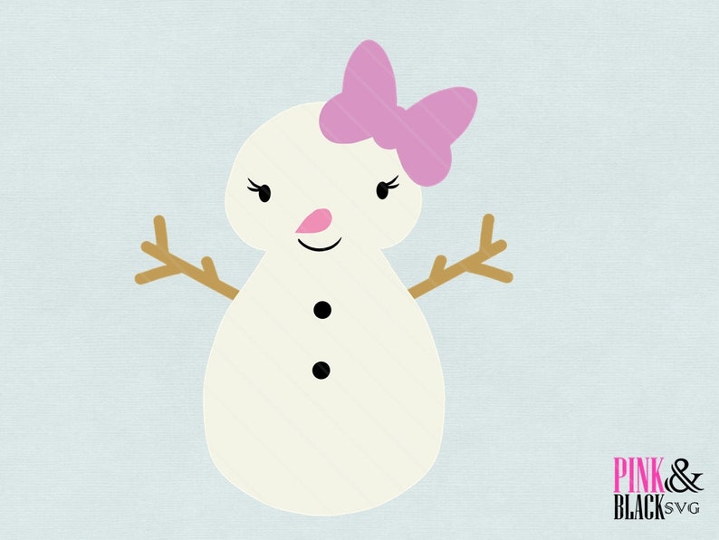 holy night svg winter svg Christmas girl snowman svg