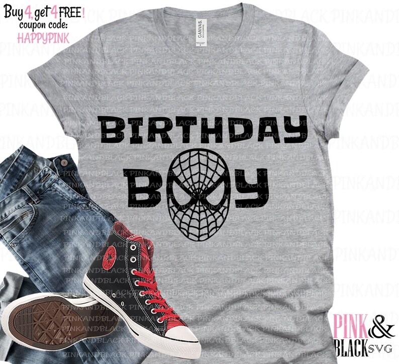 Spiderman Svg Png Jpg Dxf Spiderman Birthday Boy Svg Instant Download Silhouette Cricut Cut File Birthday Svg Kits Craft Supplies Tools Biso No