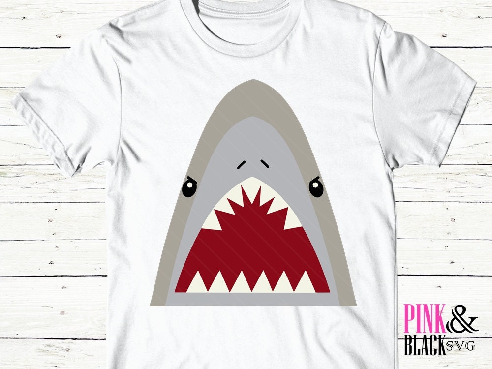 Download shark svg cute shark shark for boy svg shark face svg | Etsy