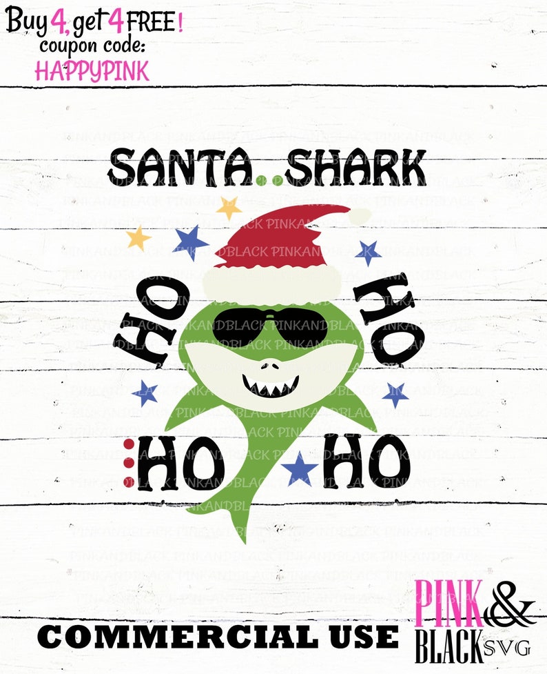 Download Craft Supplies Tools Kits Commercial Use Svg Christmas Shark Svg Santa Shark Svg Shark Svg Shark Cut File Christmas Svg