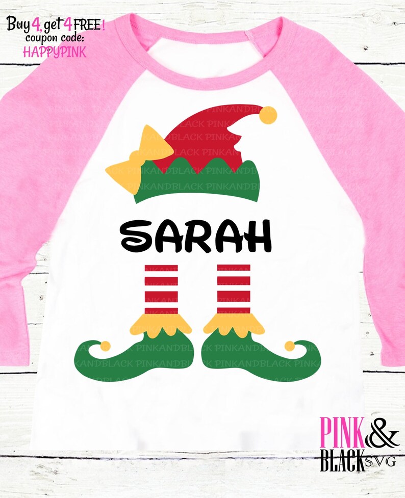 Download Kits Elf Monogram Svg Elf Svg Elf Hat And Feet Svg Craft Supplies Tools