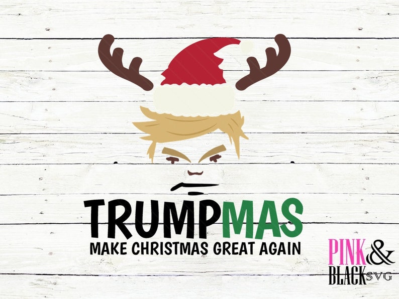 president Trump Trumpmas svg Christmas winter svg