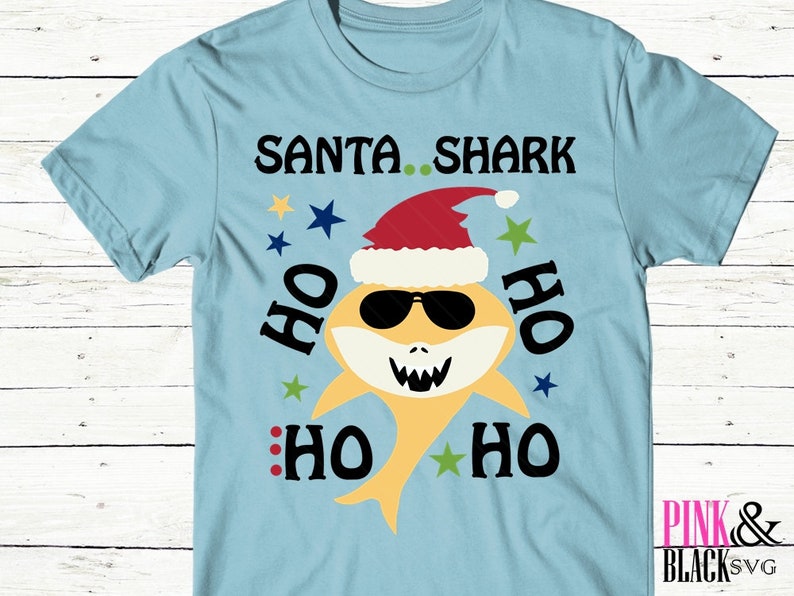 Download Kids Crafts Christmas Svg Santa Shark Svg Christmas Shark Hohoho Craft Supplies Tools