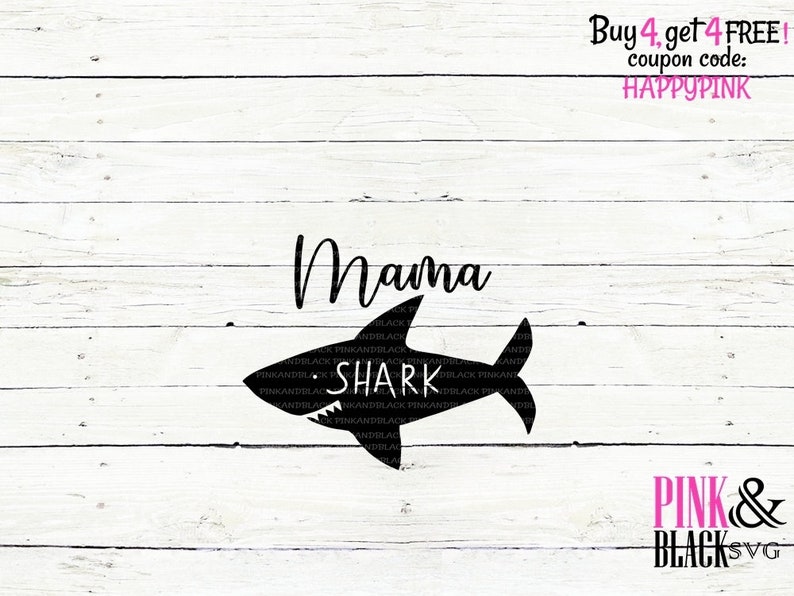 Download Shark Svg Shark Silhouette Svg Shark Commercial Use Svg Mama Shark Cut File Mama Shark Svg Paper Party Kids Craft Supplies Tools