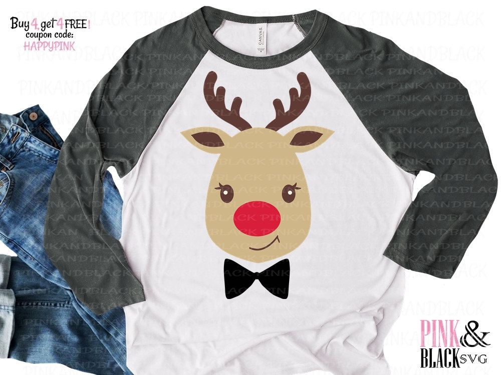 Rudolph Svgchristmas Svgchritsmas Reindeer Svgpngjpgdxf Etsy