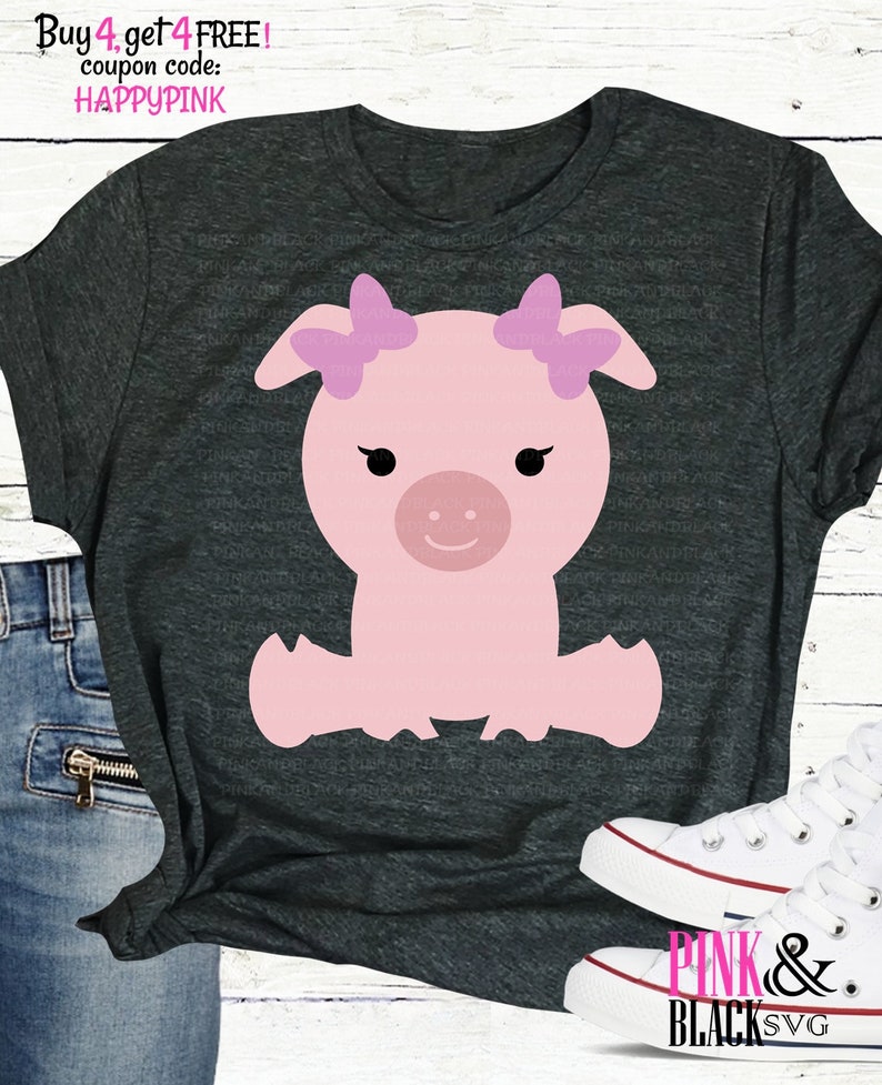 Download Kits Craft Supplies Tools Cute Pig Svg Baby Pig Svg Pig Cut File Pig Svg