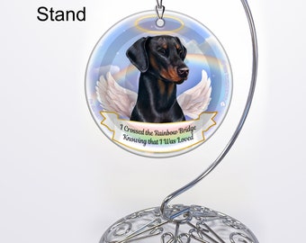 Download Pet Portraits Doberman Angel Doberman Pinscher Personalized Pet Memorial Doberman Pinscher Rainbow Bridge Pet Loss Gift Doberman Memorial Dog Art Collectibles