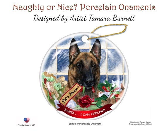 I Love My Belgian Malinois Dog Ornament Pet Lover Keepsake Gift Christmas