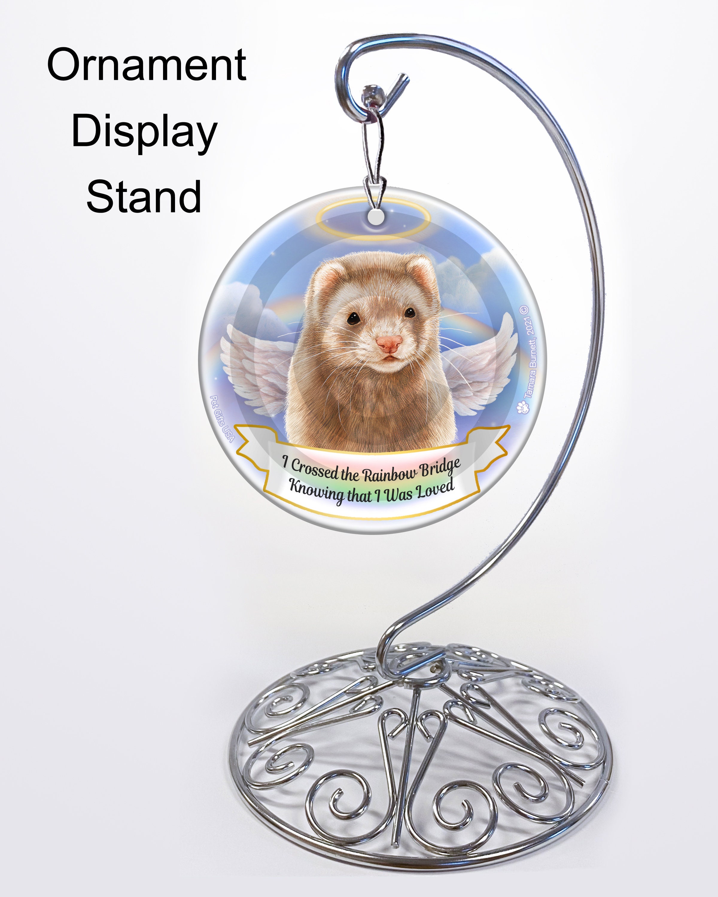Ferret Cinnamon Memorial Ornament With Personalization | Etsy