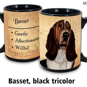 Basset (Tri) 15 oz Coffee Mug - My Faithful Friend