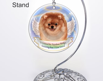 Pommeren oranje (reekleurig) - herdenkingsornament met personalisatieopties