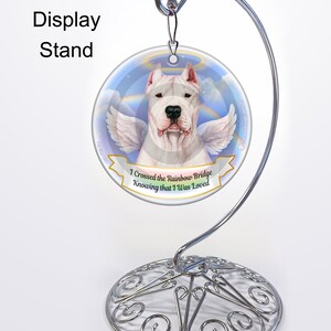 Dogo Argentino - Ornamento Memorial com Opções de Personalização
