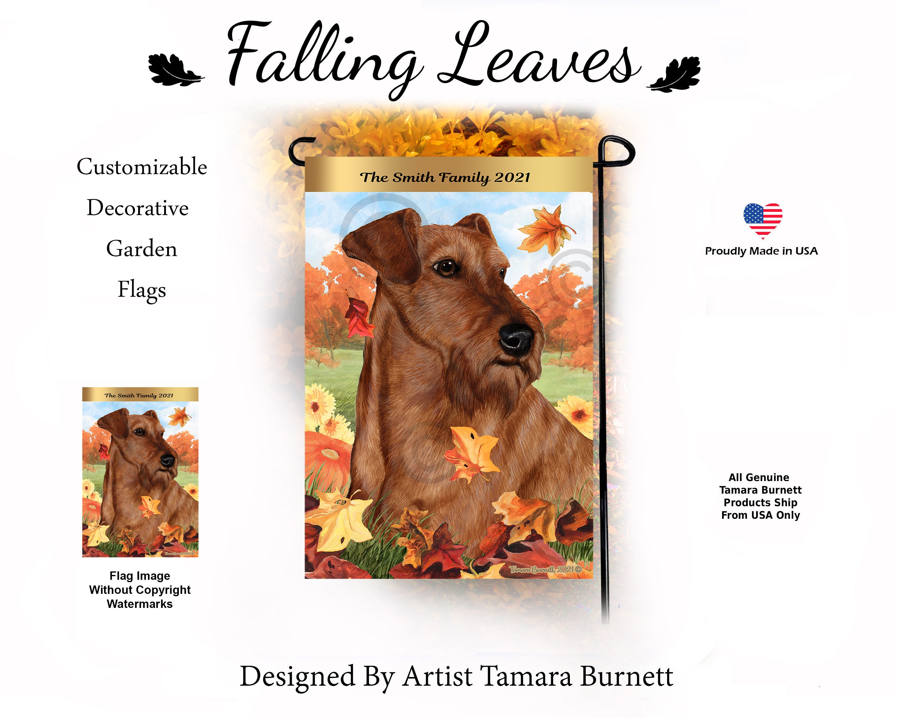 Buy Irish Terrier ( Can Personalize With Pet or Family Name