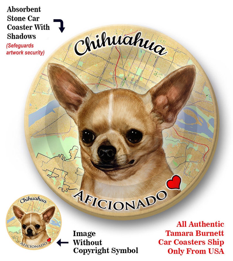Chihuahua Short Hair Fawn Pet Gifts Coaster Buddies Dogs Etsy