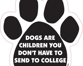 Funny Dog Paw Car Magnet – Novelty Pet Lover Gift