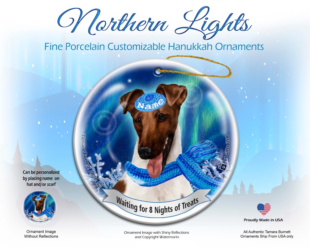 Fox Terrier Smooth Coat Brown & White Pet Gift Personalized Northern