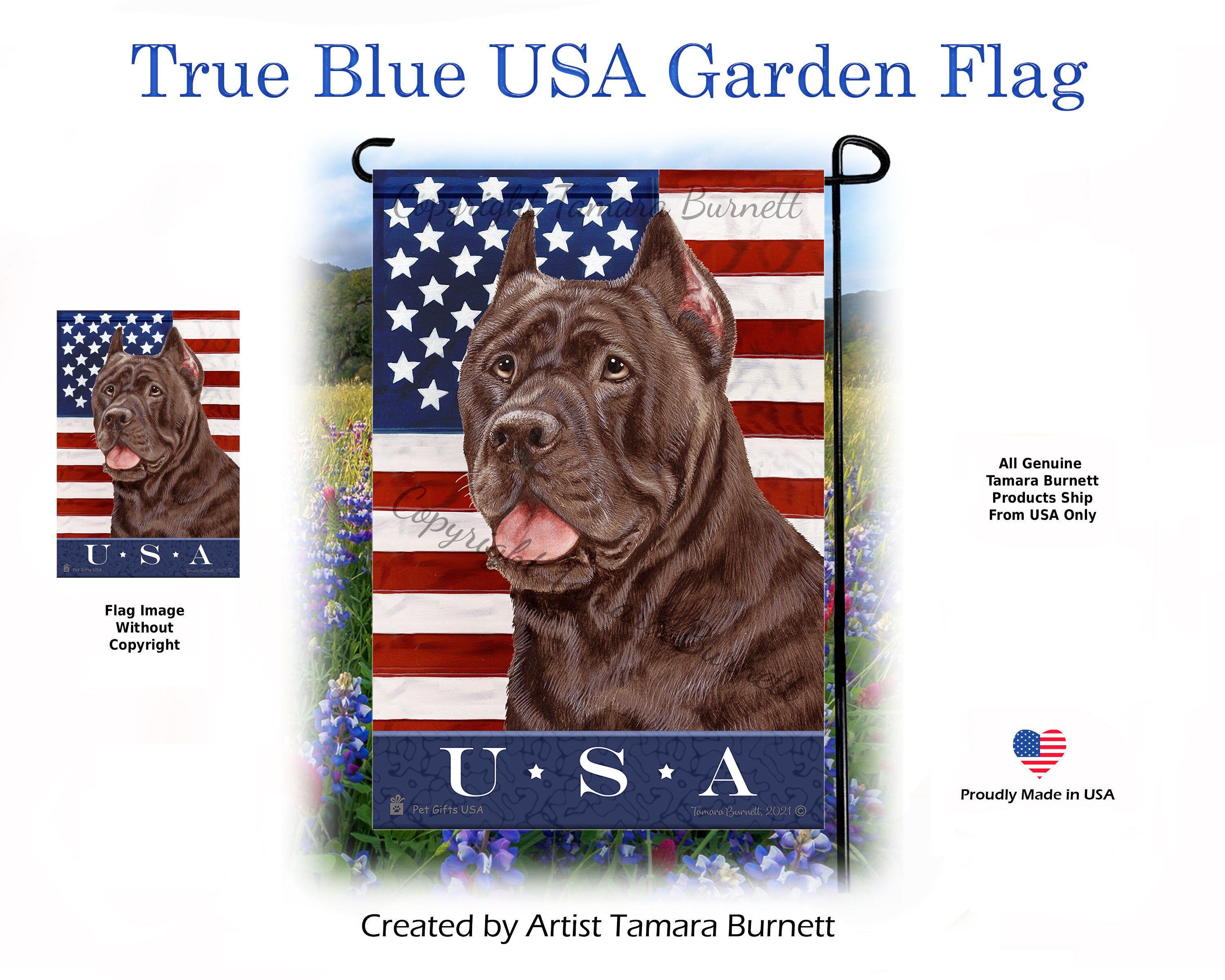Buy Cane Corso Chocolate True Blue Patriotic Can Personalize With
