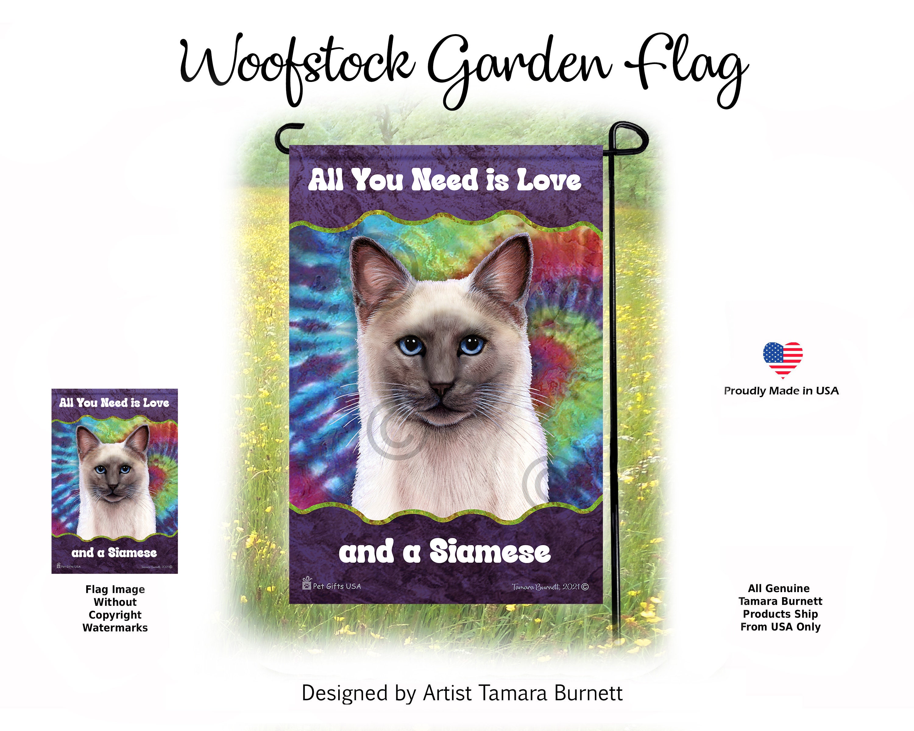 All You Need is Love and a Cat Siamese Blue Point - Woofstock