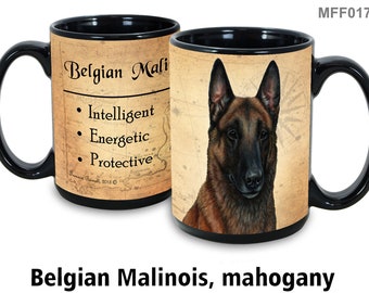 Belgian Malinois (Mahogany) 15 oz Coffee Mug - My Faithful Friend