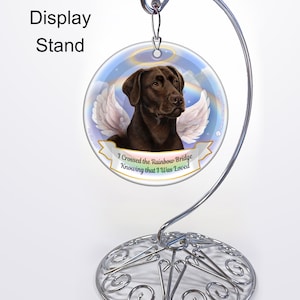 Labrador Chocolate (Americano) - Adorno conmemorativo con opciones de personalización