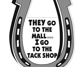 Tack Shop Horseshoe Car Magnet - Horse Lover Gift