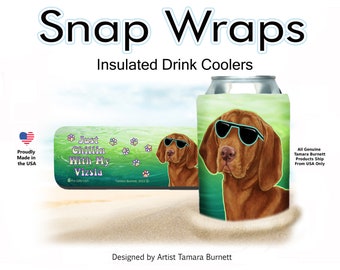 Vizsla Snap Wrap (Insulated Can Cooler)