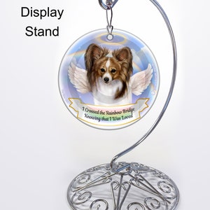 Papillon Sable & White - Memorial Ornament With Personalization Options