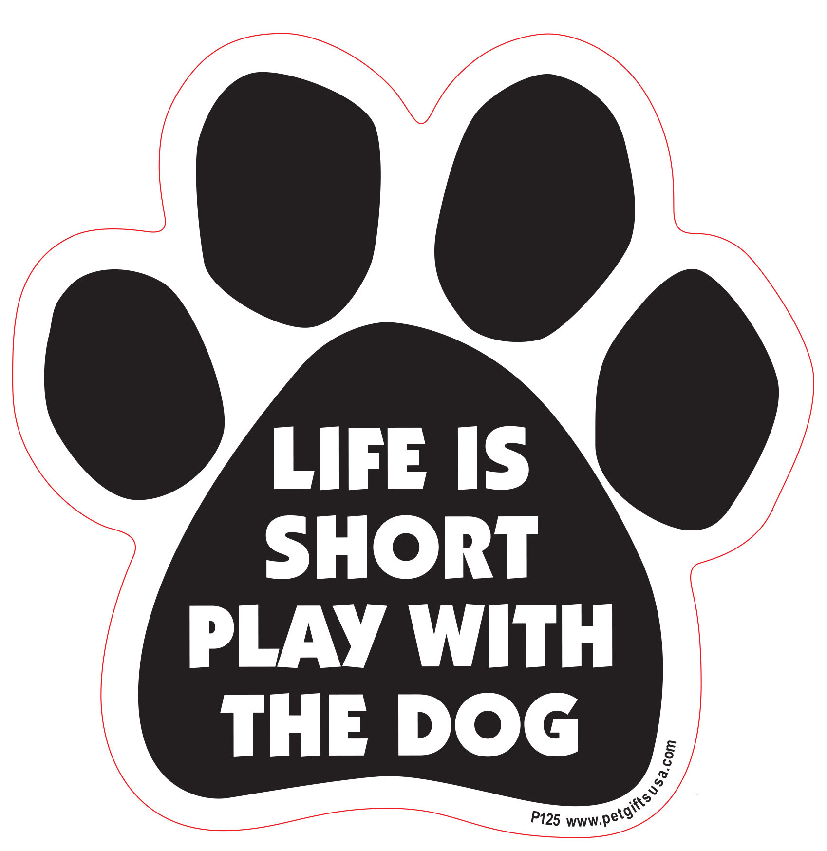 Zampe Di Cane Rosa Rosa Adesivi Decal Car Truck Bumper - Foto 3