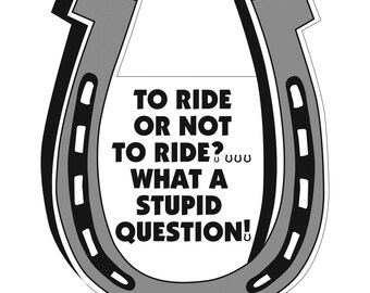 Horseshoe Car Magnet - Funny Horse Lover Gift