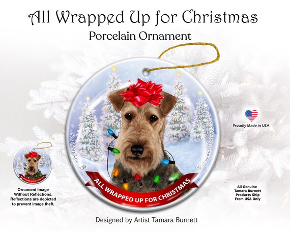 Airedale christmas store ornaments