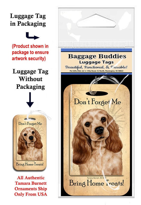 Baggage Buddies Luggage Tag Cocker 
