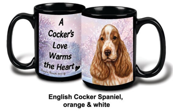 3dRose  Mug_153882_4  Cavalier King Charles Spaniel Dog Dad - Doggie By Breed Brown Muddy Paw Prints Doggy Lover Owner Two Tone Black Mug 11oz