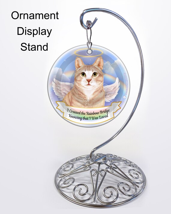 Tuxedo Cat Cream Memorial Ornament With Personalization Etsy