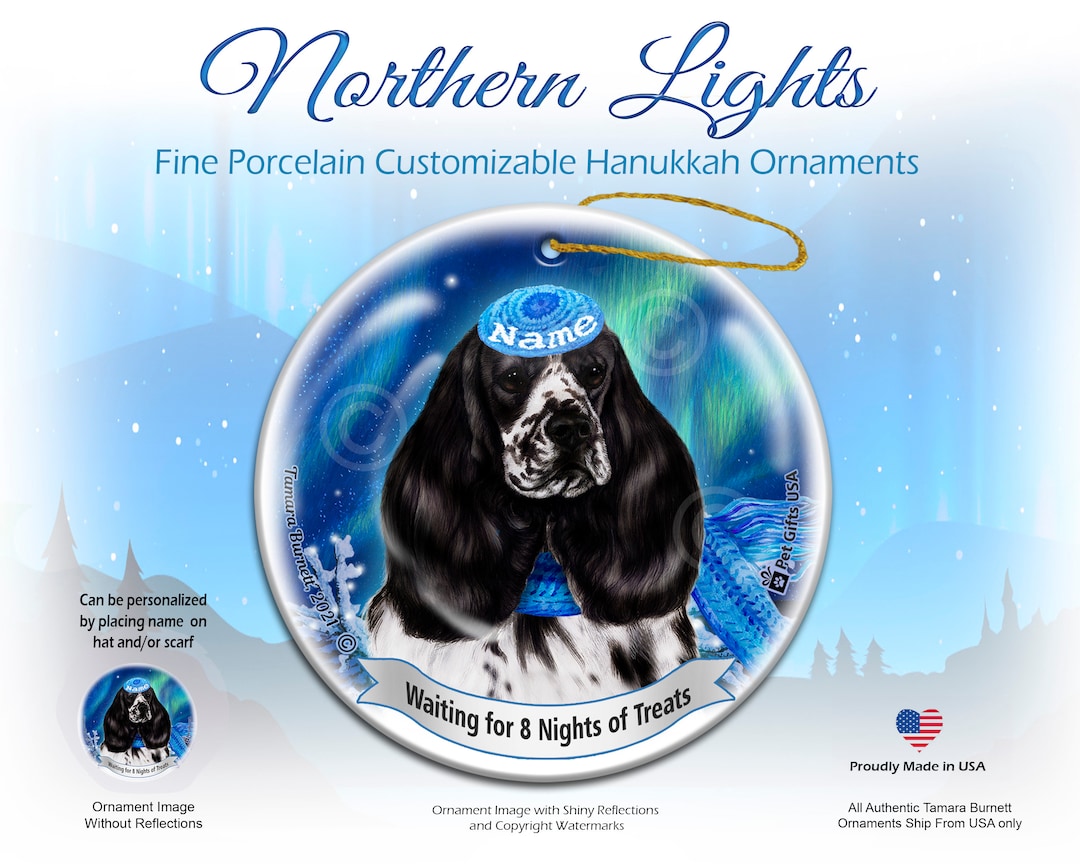 Cocker Spaniel Black & White Parti Pet Gift Personalized Northern