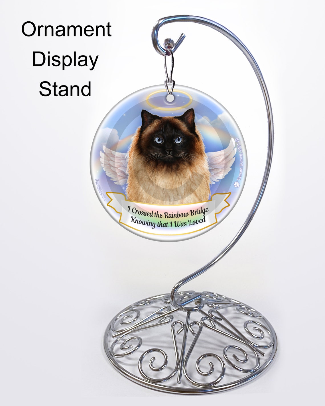 Himalayan Cat Memorial Ornament With Personalization Options Etsy