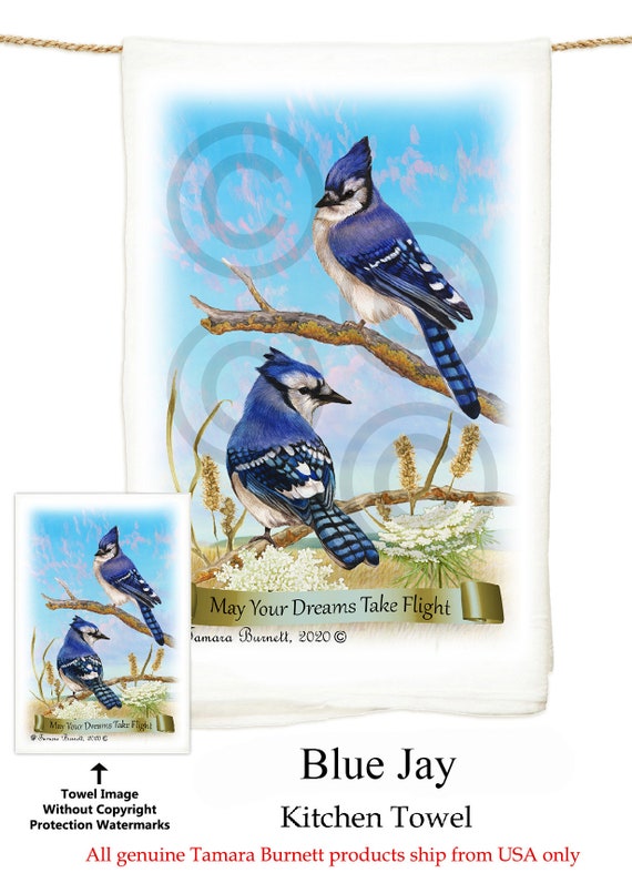 Blue Jay Flour Sack Kitchen Towel 