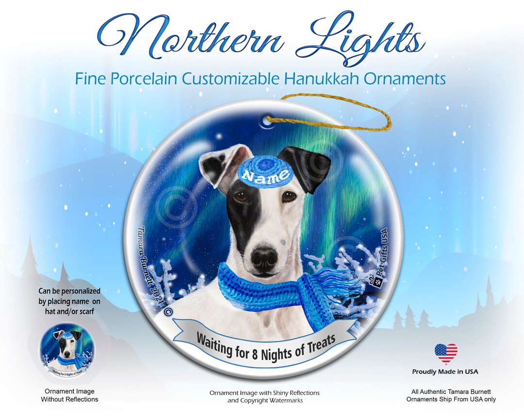 Fox Terrier Smooth Coat Black & White Pet Gift Personalized Northern