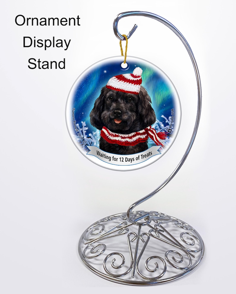 Light Cocckapoo Cockapoo Northern Lights Christmas Ornament, Personalized Cockapoo Gift ...