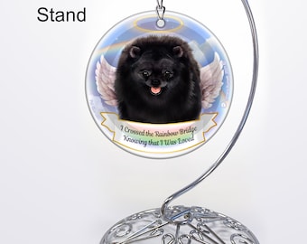 Pomeranian Black - Memorial Ornament With Personalization Options