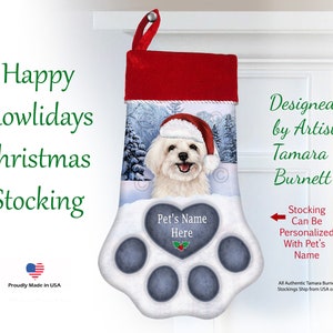 Maltipoo christmas stocking Clearance