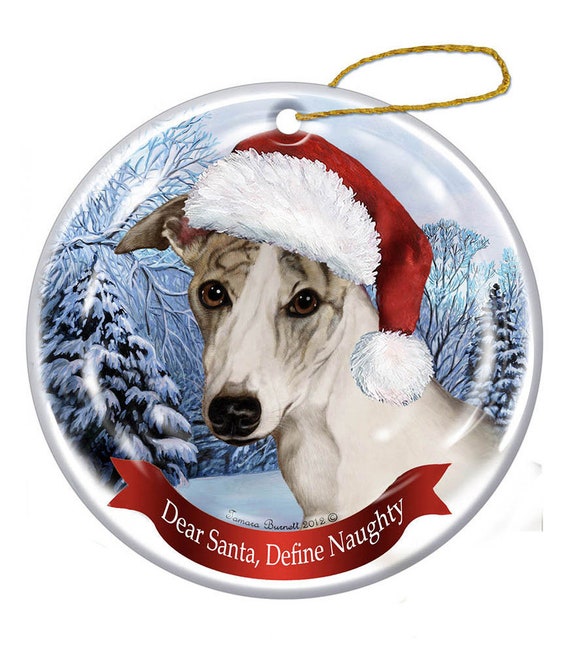 brindle dog ornament