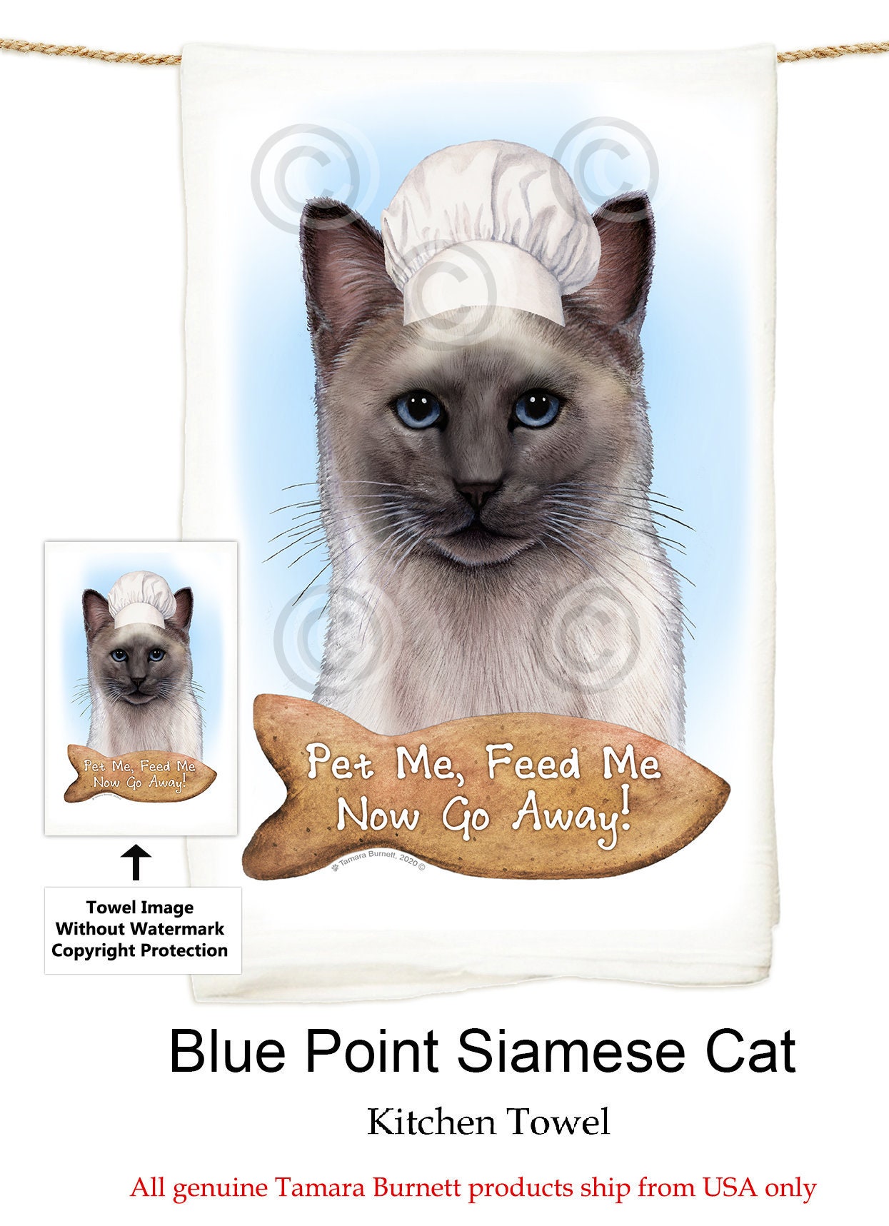 Siamese Cat Towel New Zealand