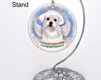Maltese - Memorial Ornament With Personalization Options