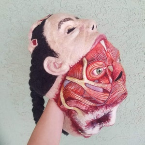 Anatomical Needle Felted Mask