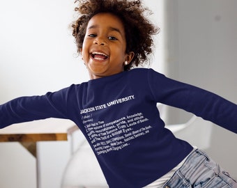 Jackson State University Tigers Thee Definition Youth & Toddler Long Sleeve T-Shirt