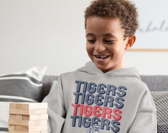 Jackson State Tigers Retro Striped TODDLER Pullover Hoodie