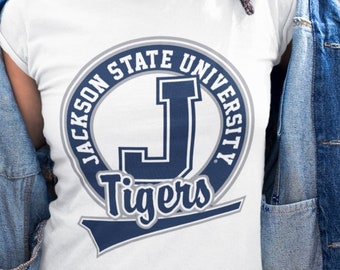 Jackson State Univerity Tigers Circle J Short Sleeve T-Shirt