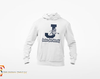 Jackson State  Tigers Blue J Leaping Tiger Hooded Sweatshirt HoodieWinter Clothing