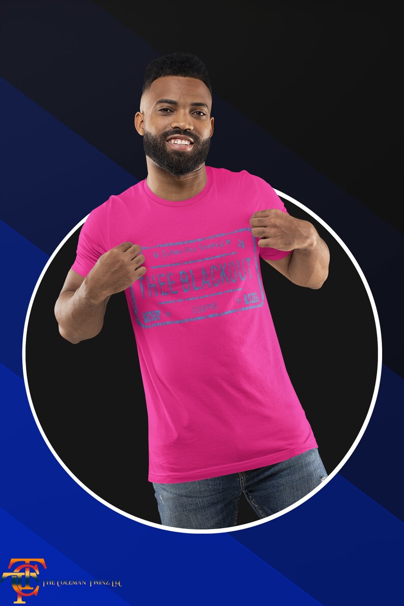 Jackson State University Unisex Short Sleeve Thee Blackout Short Sleeve T-Shirt Jackson State T-Shirt Jackson State Apparel Pink