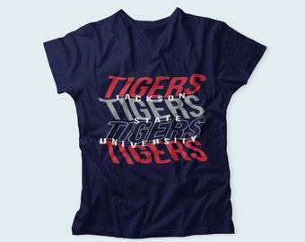 Jackson State University Tigers Retro Short Sleeve T-Shirt